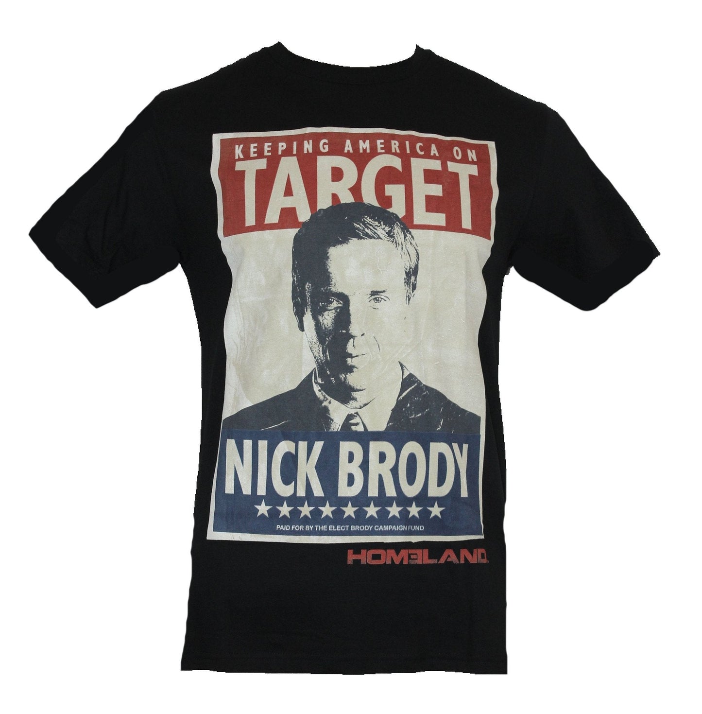 Homeland Mens T-Shirt -"Keeping America on Target" Nick Brody Poster Image