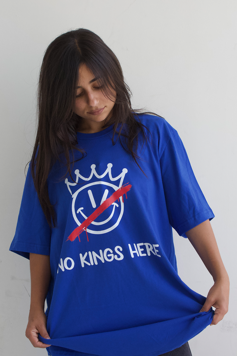 No Kings Here Patriotic T-Shirt Hoodie, Sweatshirt | InkThreadWorks.com (Image 3)