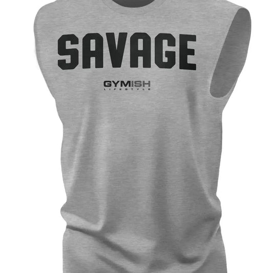 003. Savage Workout Muscle Tank Top for Men