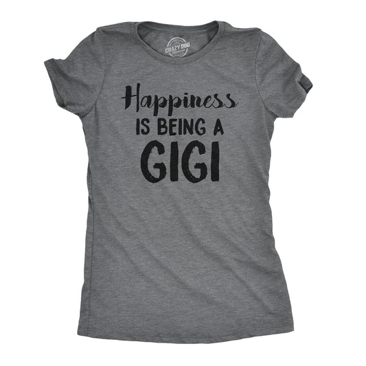 Happiness Is Being A Gigi Women's T Shirt Hoodie, Sweatshirt | InkThreadWorks.com (Image 1)