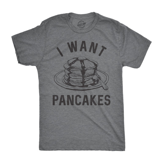 I Want Pancakes Men's T Shirt Hoodie, Sweatshirt | InkThreadWorks.com (Image 1)