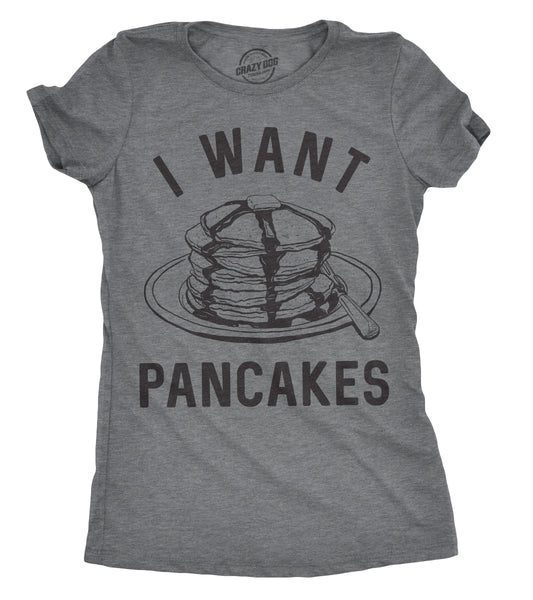 I Want Pancakes Women's T Shirt Hoodie, Sweatshirt | InkThreadWorks.com (Image 1)