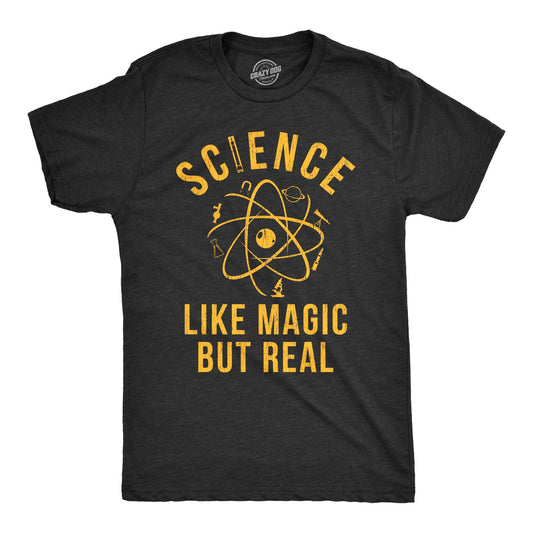 Science: Like Magic But Real Men's T Shirt Hoodie, Sweatshirt | InkThreadWorks.com (Image 1)