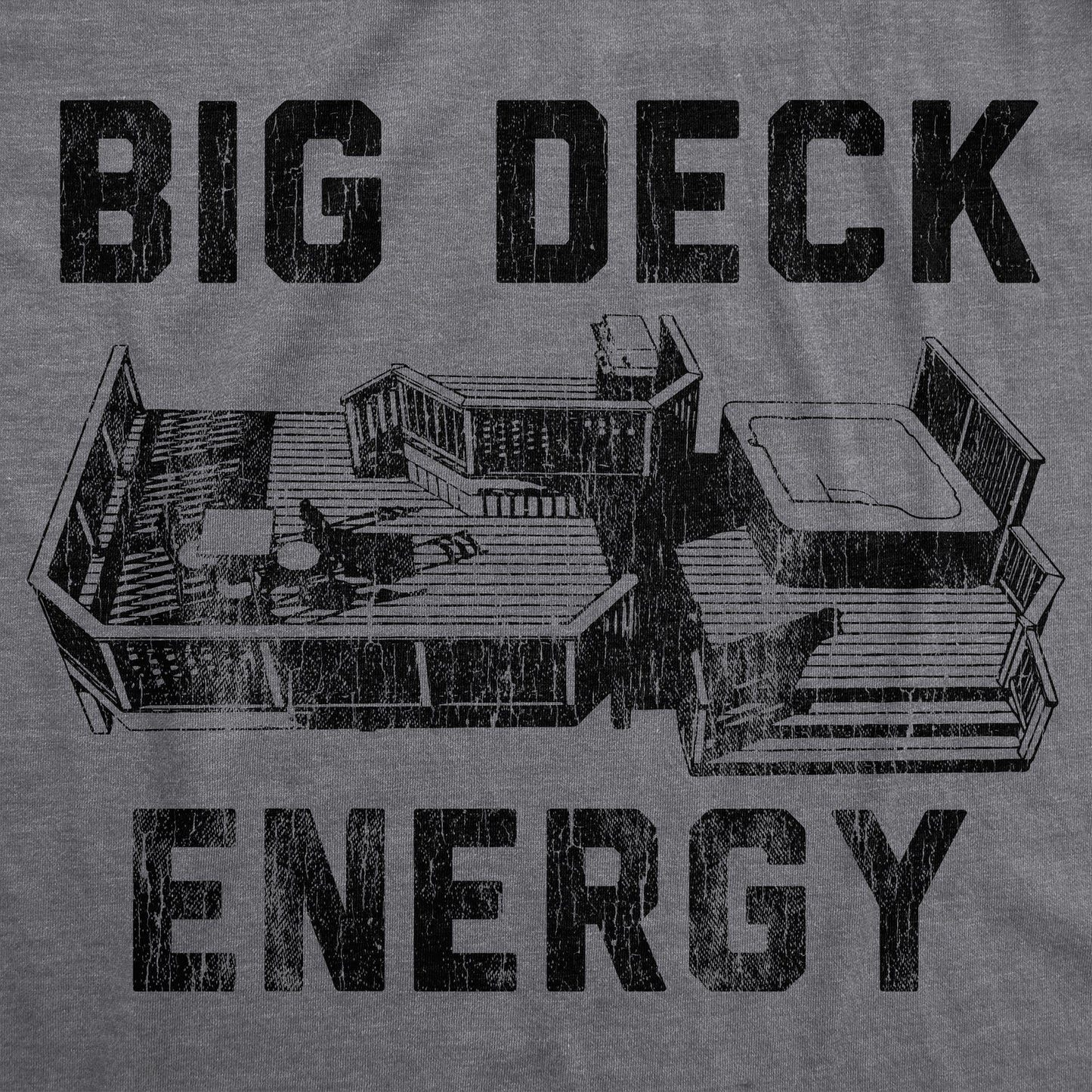 Big Deck Energy Men's T Shirt Hoodie, Sweatshirt | InkThreadWorks.com (Image 2)