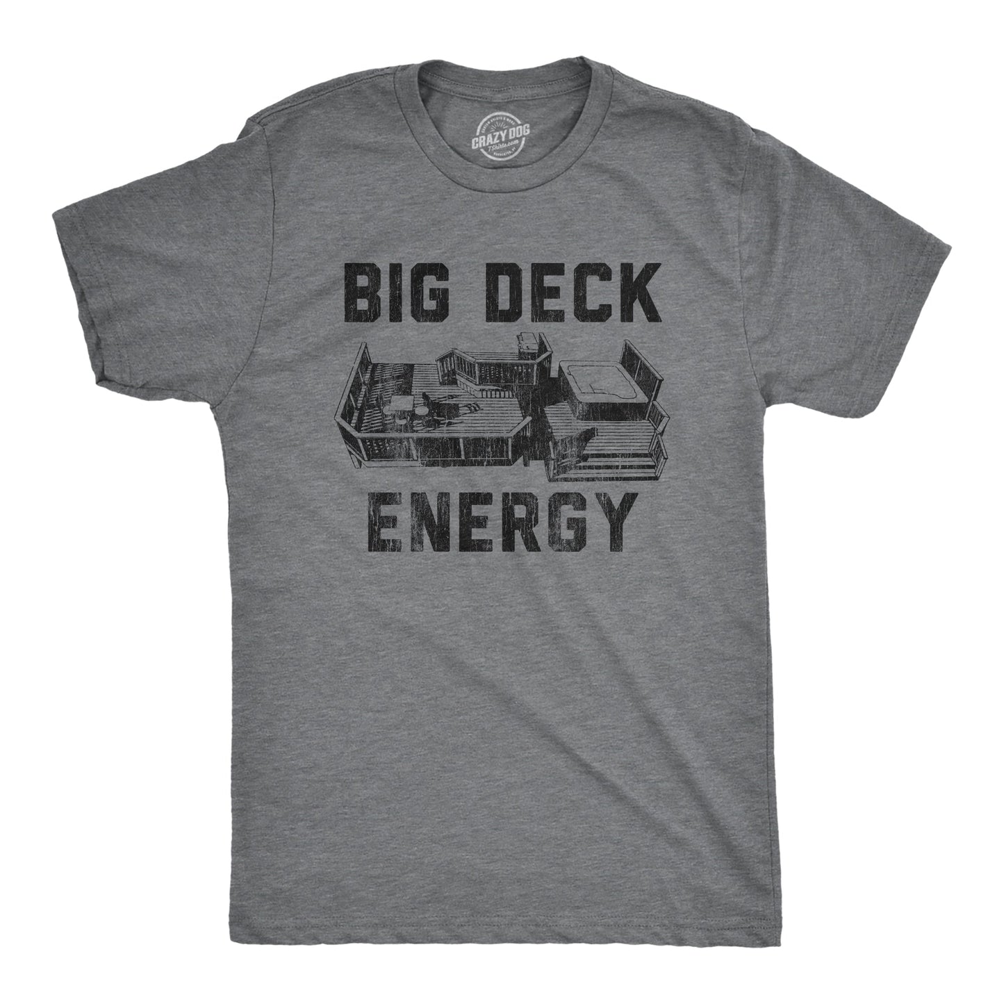 Big Deck Energy Men's T Shirt Hoodie, Sweatshirt | InkThreadWorks.com (Image 1)
