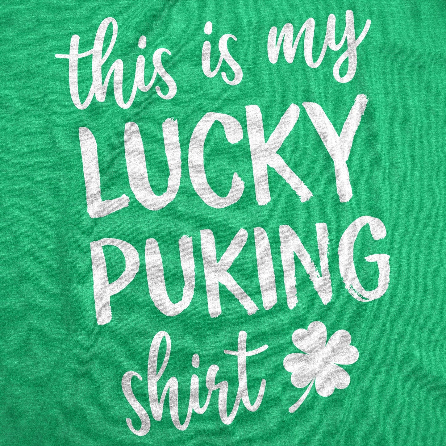 This Is My Lucky Puking Shirt Women's T Shirt Hoodie, Sweatshirt | InkThreadWorks.com (Image 2)