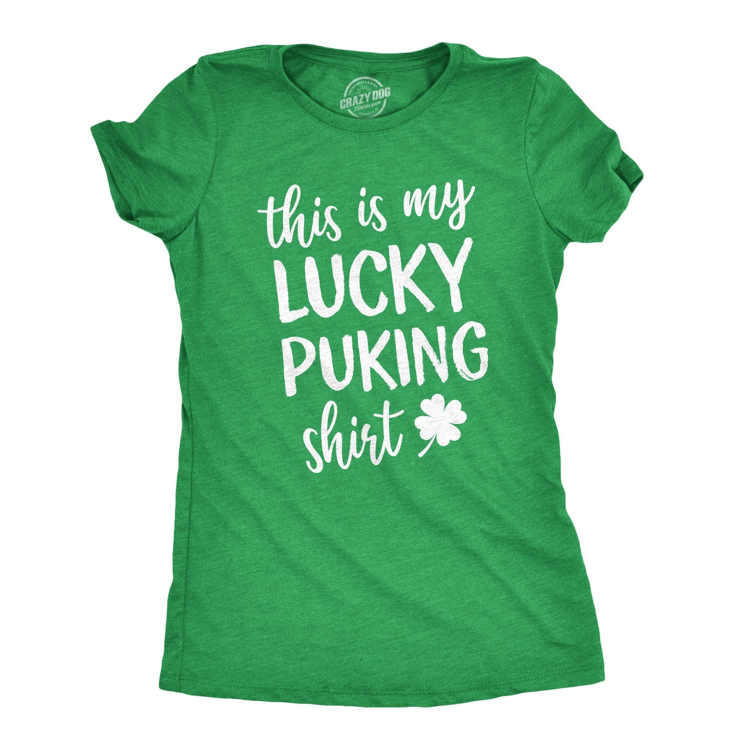 This Is My Lucky Puking Shirt Women's T Shirt Hoodie, Sweatshirt | InkThreadWorks.com (Image 1)