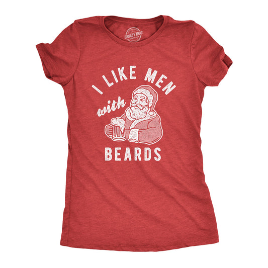 I Like Men With Beards Women's T Shirt Hoodie, Sweatshirt | InkThreadWorks.com (Image 1)