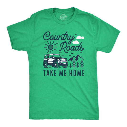Country Roads Take Me Home Men's T Shirt Hoodie, Sweatshirt | InkThreadWorks.com (Image 1)