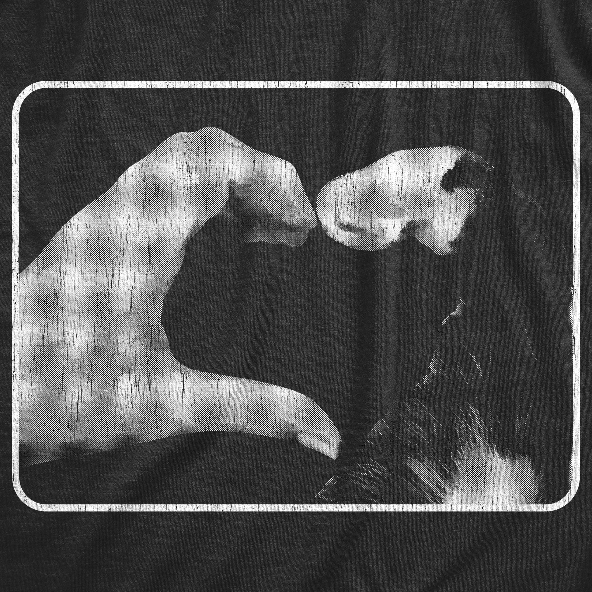 Hand Paw Heart Women's T Shirt Hoodie, Sweatshirt | InkThreadWorks.com (Image 2)