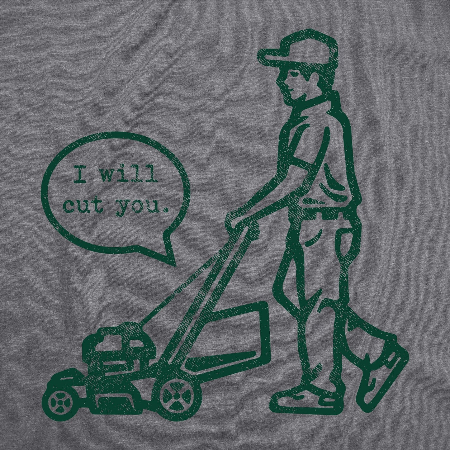 I Will Cut You Lawn Mower Men's T Shirt Hoodie, Sweatshirt | InkThreadWorks.com (Image 2)