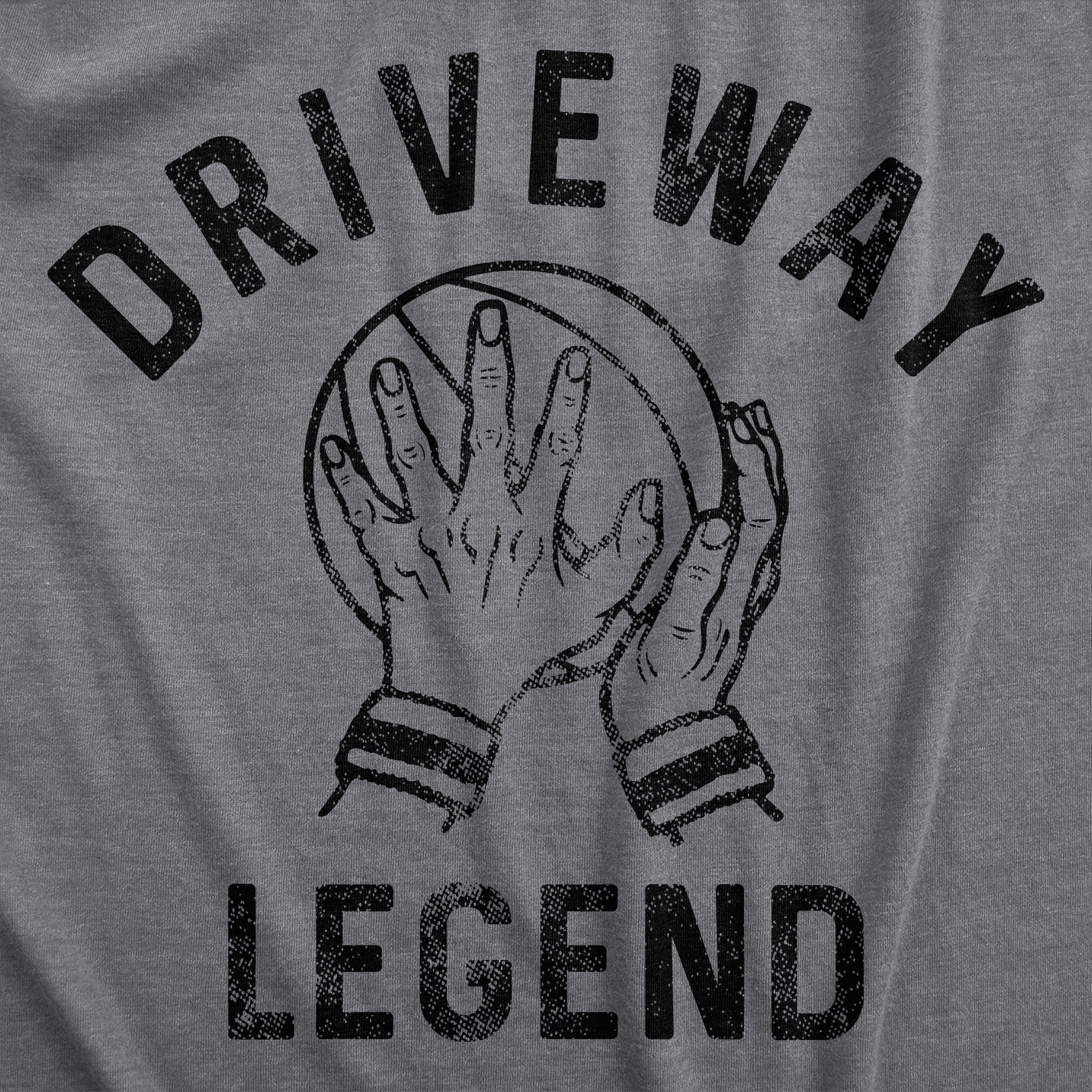 Driveway Legend Men's T Shirt Hoodie, Sweatshirt | InkThreadWorks.com (Image 2)