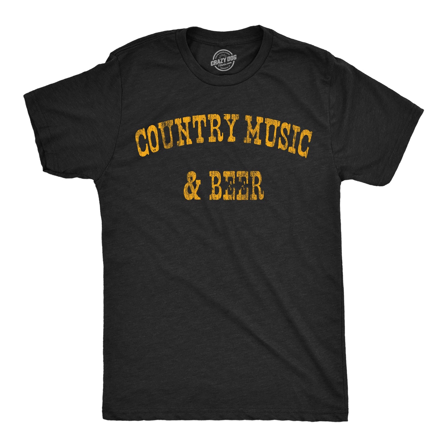 Country Music And Beer Men's T Shirt Hoodie, Sweatshirt | InkThreadWorks.com (Image 1)