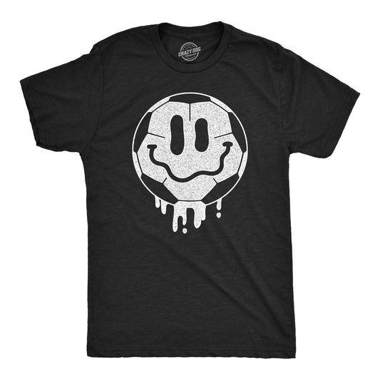 Dripping Soccer Ball Smile Men's T Shirt Hoodie, Sweatshirt | InkThreadWorks.com (Image 1)