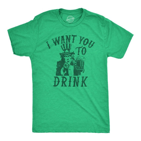 I Want You To Drink Men's T Shirt Hoodie, Sweatshirt | InkThreadWorks.com (Image 1)