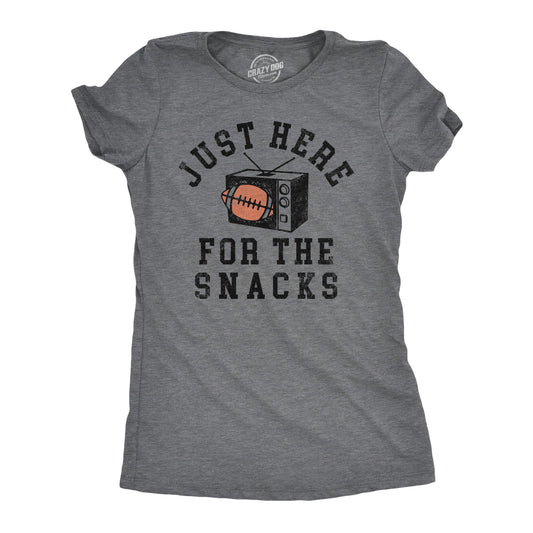 Just Here For The Snacks Women's T Shirt Hoodie, Sweatshirt | InkThreadWorks.com (Image 1)