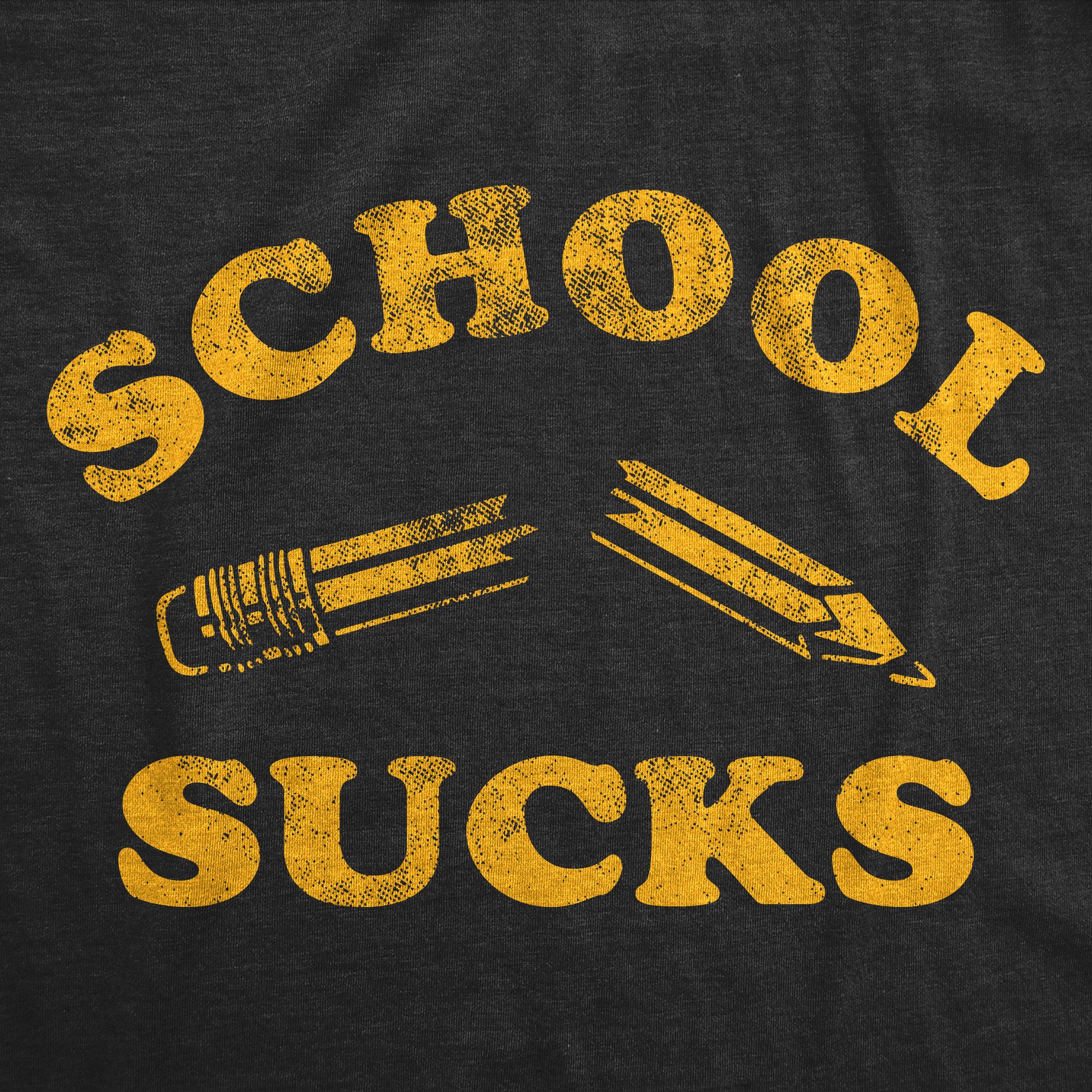 School Sucks Men's T Shirt Hoodie, Sweatshirt | InkThreadWorks.com (Image 2)