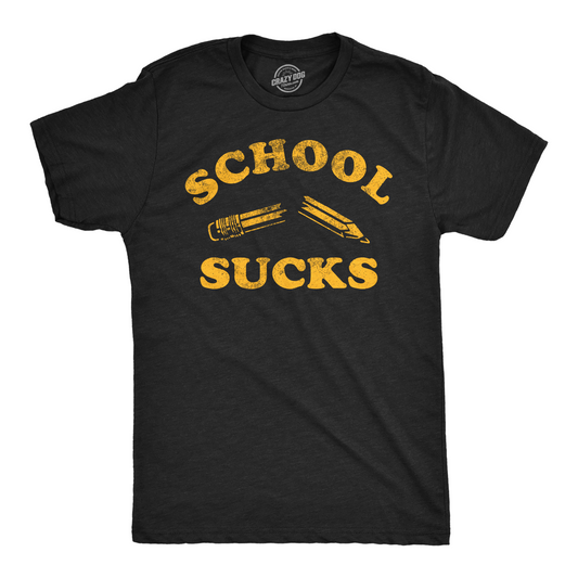 School Sucks Men's T Shirt Hoodie, Sweatshirt | InkThreadWorks.com (Image 1)