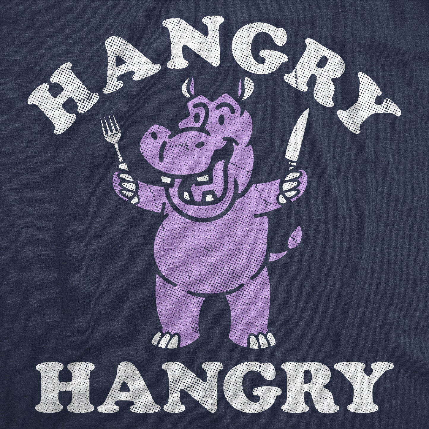 Hangry Hangry Hippo Men's T Shirt Hoodie, Sweatshirt | InkThreadWorks.com (Image 2)