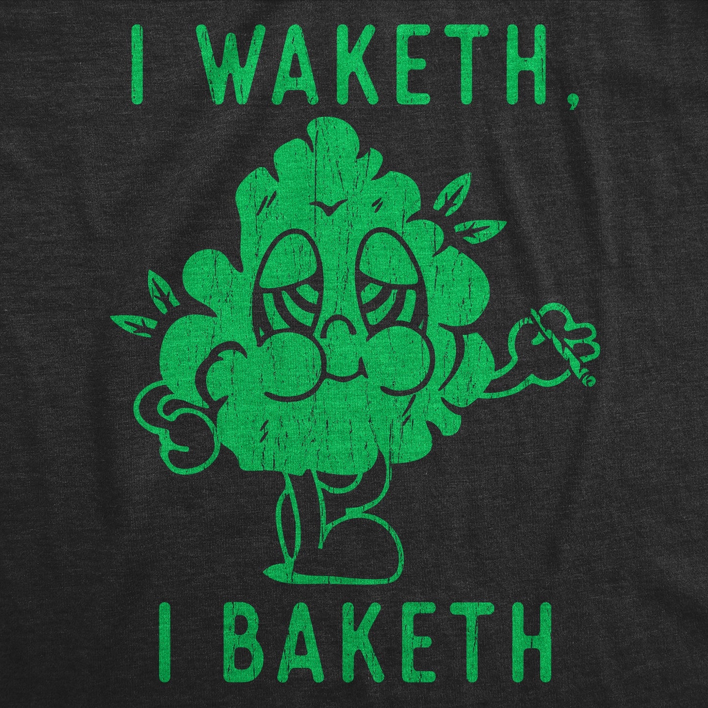 I Waketh I Baketh Men's T Shirt Hoodie, Sweatshirt | InkThreadWorks.com (Image 2)