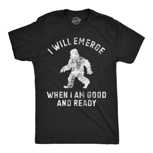 I Will Emerge When Im Good And Ready Men's T Shirt Hoodie, Sweatshirt | InkThreadWorks.com (Image 1)