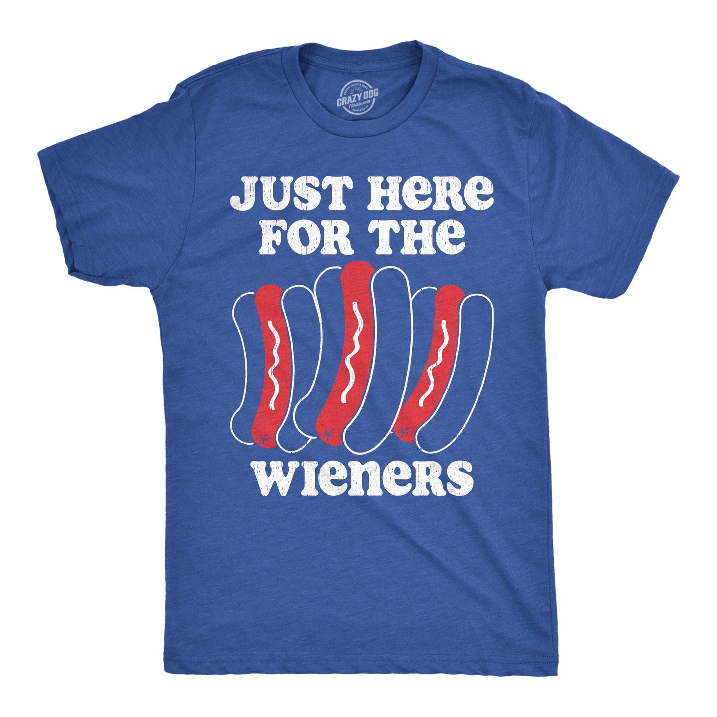 Just Here For The Wieners Men's T Shirt Hoodie, Sweatshirt | InkThreadWorks.com (Image 1)