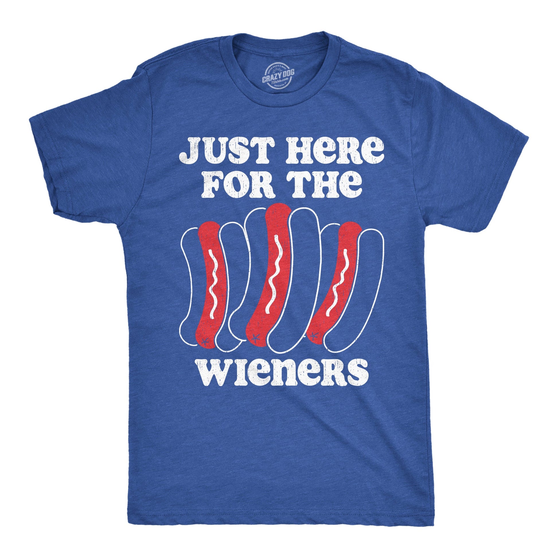 Just Here For The Wieners Men's T Shirt Hoodie, Sweatshirt | InkThreadWorks.com (Image 1)