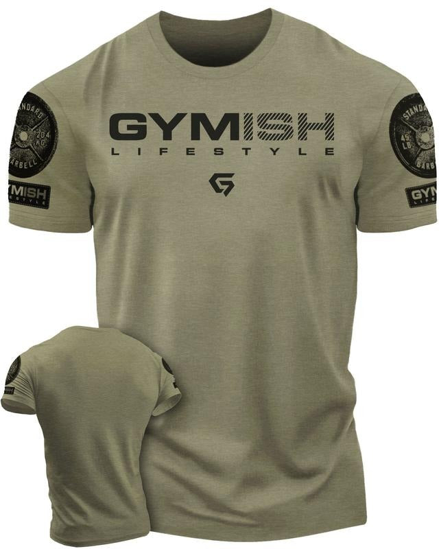 047. Gymish Lifestyle Funny Motivational Workout Gym T-Shirt for Men