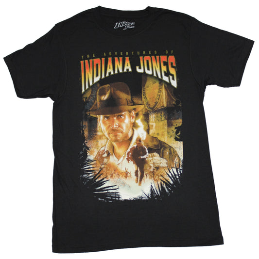 Indiana Jones Mens T-Shirt - The Adventures Photo Collage