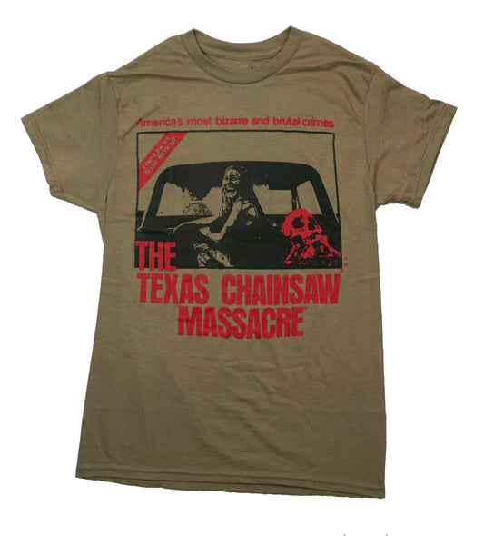 Texas Chainsaw Massacre Mens T-Shirt - America's Most Bizarre Poster