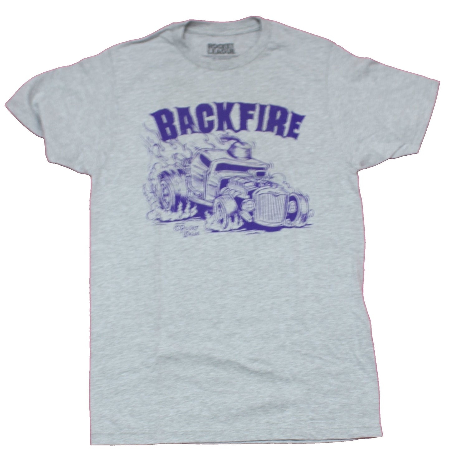 Rocket League Mens T-Shirt  - Back Fire Hot Rod Image