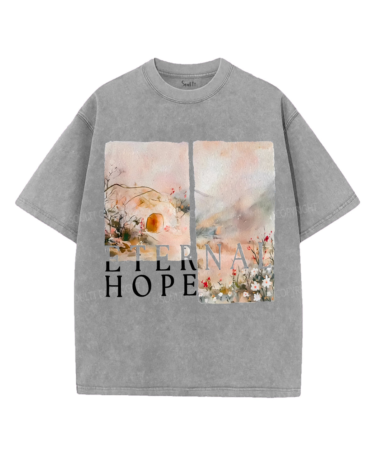 Enernal Hope Unisex Washed Christian T-shirt