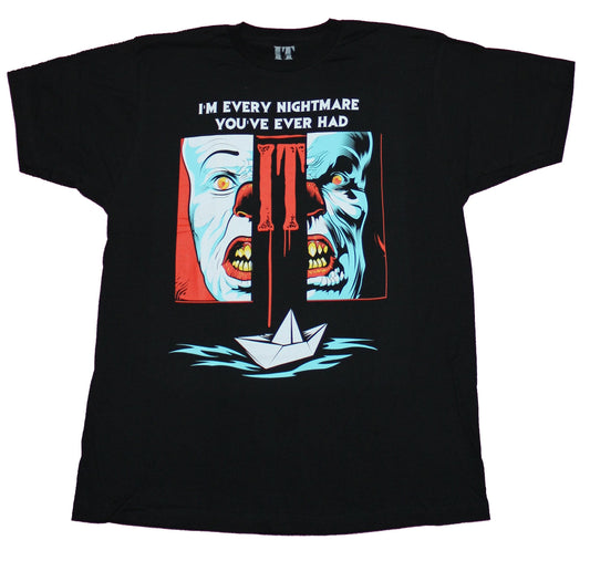 It the Movie Mens T-Shirt - Split Face Pennywise I'm Every Nightmare