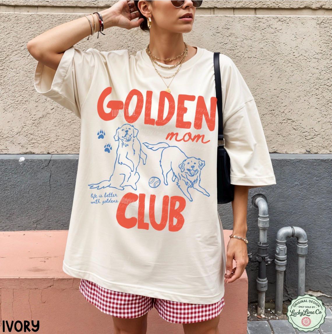 Golden Mom Club Golden Dog Mom Dog Lover Retriever Dog Fur Mama Dog Mama Dog Mom (2)