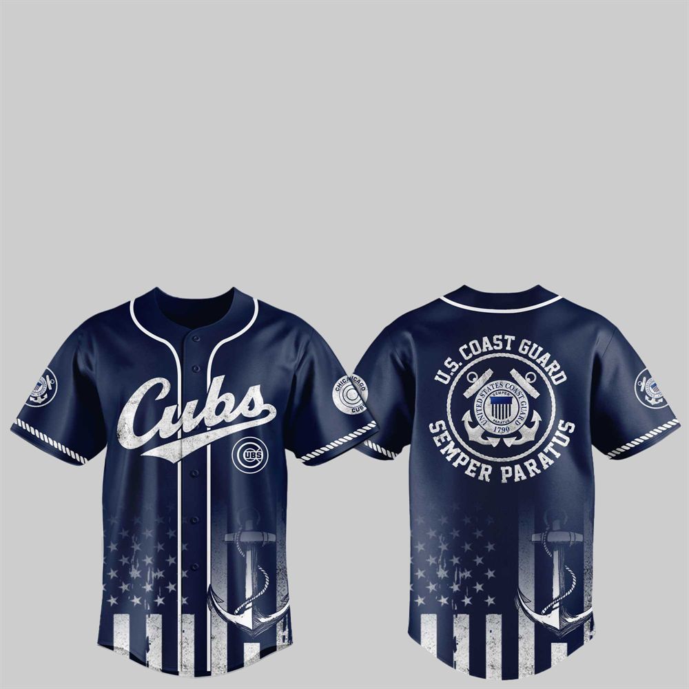 2025 Cubs US Coast Guard Semper Paratus Jersey - Grishko.com