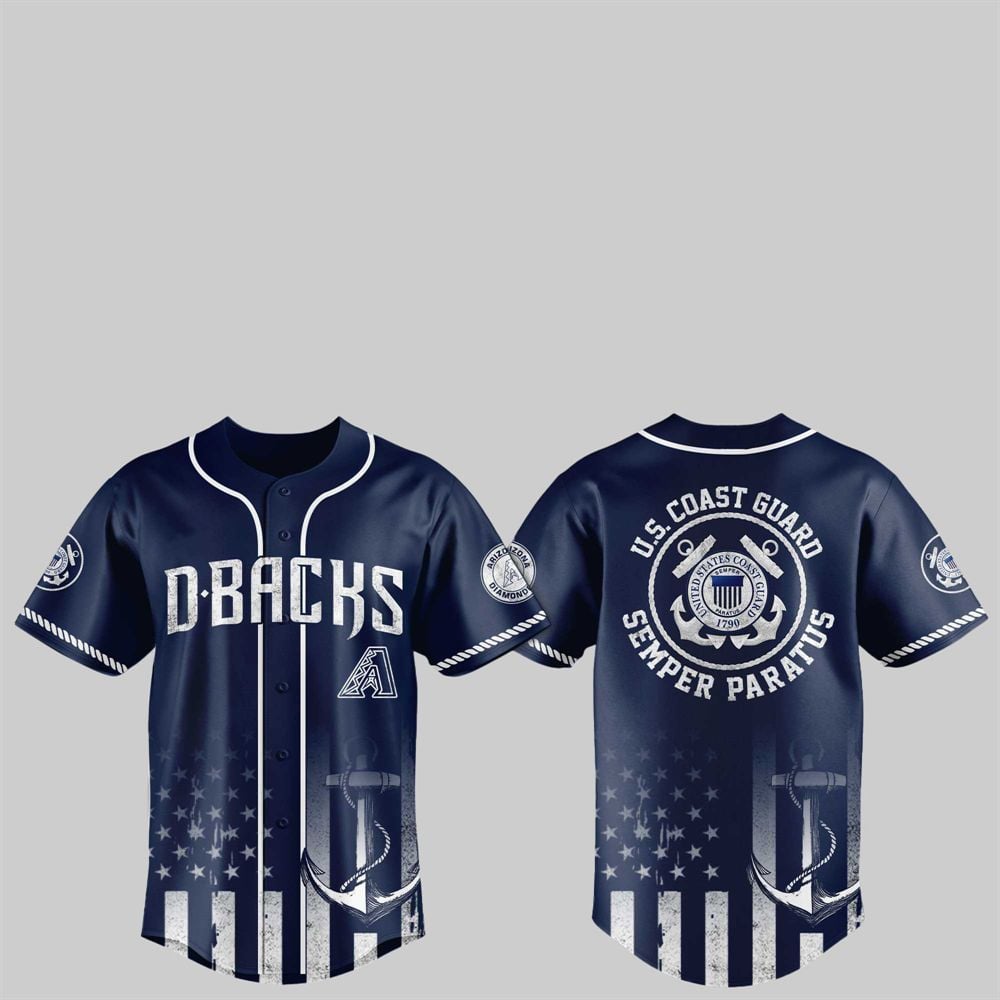 2025 Diamondbacks US Coast Guard Semper Paratus Jersey - Grishko.com