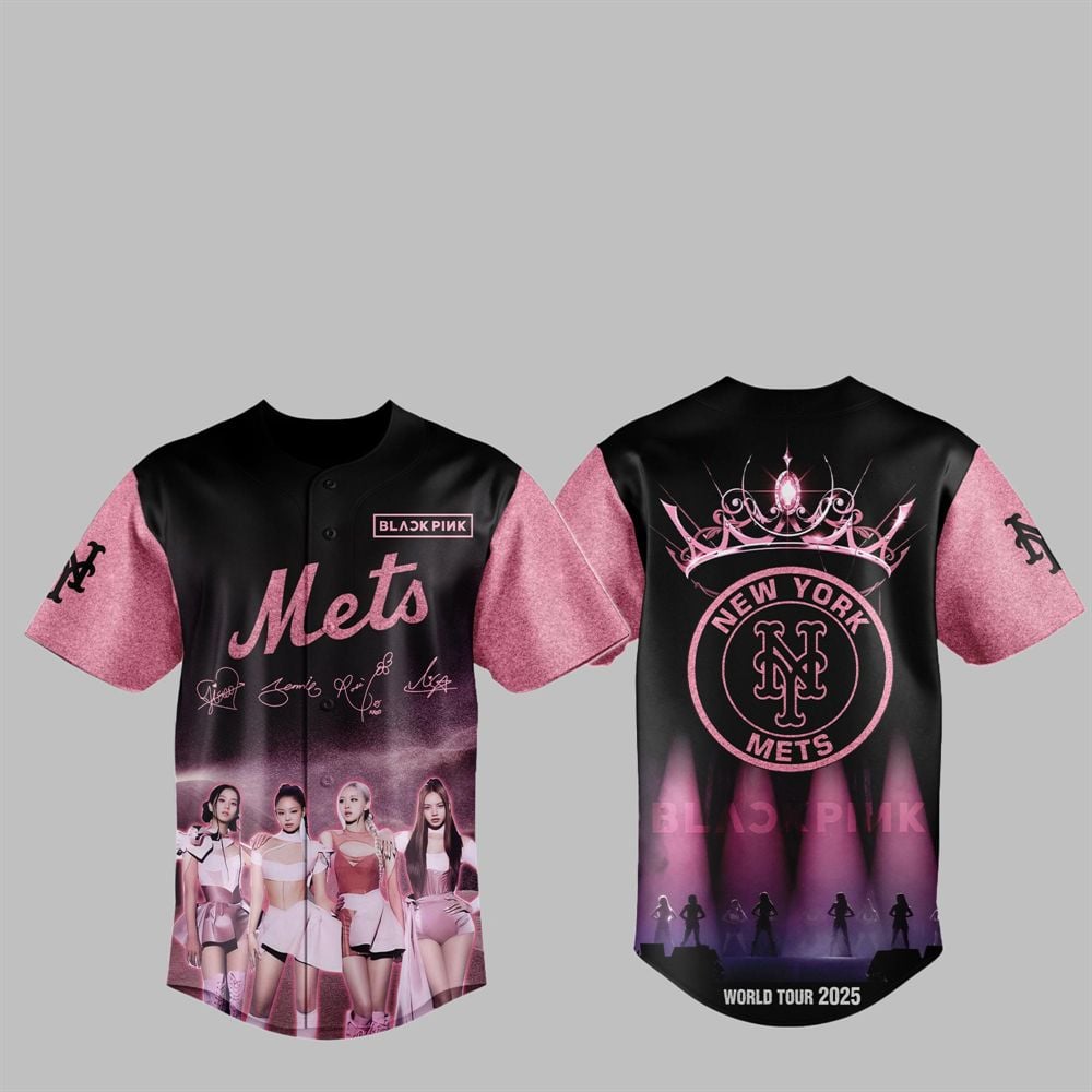 2025 NY Mets Blackpink 2025 World Tour Jersey - Grishko.com