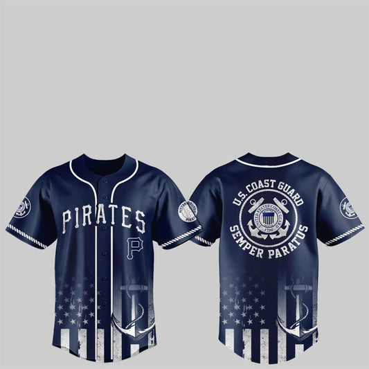 2025 Pirates US Coast Guard Semper Paratus Jersey - Grishko.com