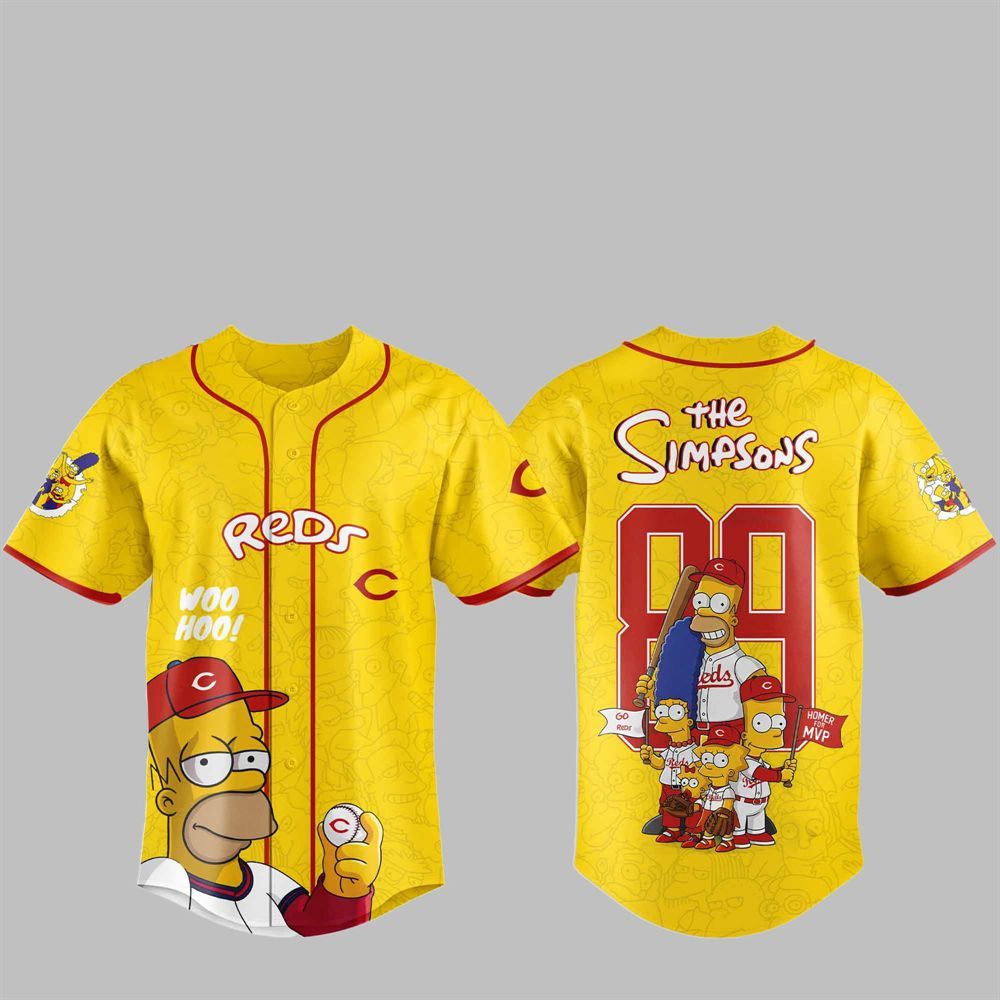 2025 Reds The Simpsons Jersey - Grishko.com