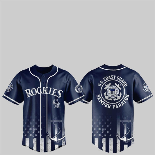 2025 Rockies US Coast Guard Semper Paratus Jersey - Grishko.com