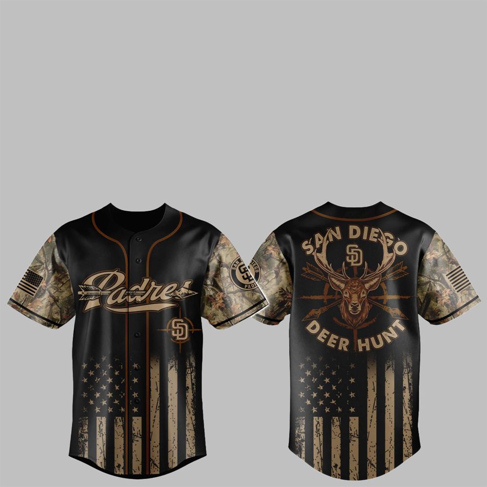 2025 SD Padres Deer Hunting Jersey - Grishko.com