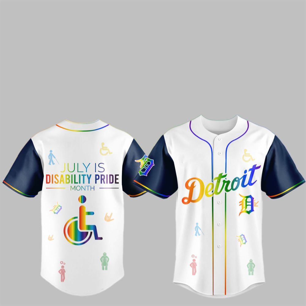 2025 Tigers July Is Disability Pride Month Jersey - Grishko.com