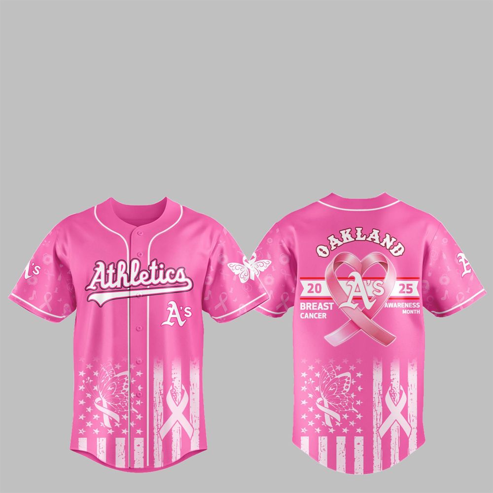 Athletics 2025 Breast Cancer Awareness Month Jersey - Grishko.com