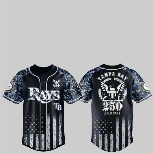 Bay Rays 250th US NAVY Jersey 2025 - Grishko.com