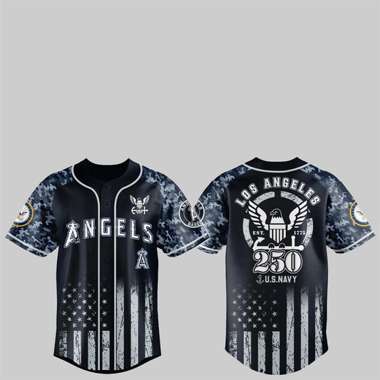 LA Angels 250th US NAVY Jersey 2025 - Grishko.com