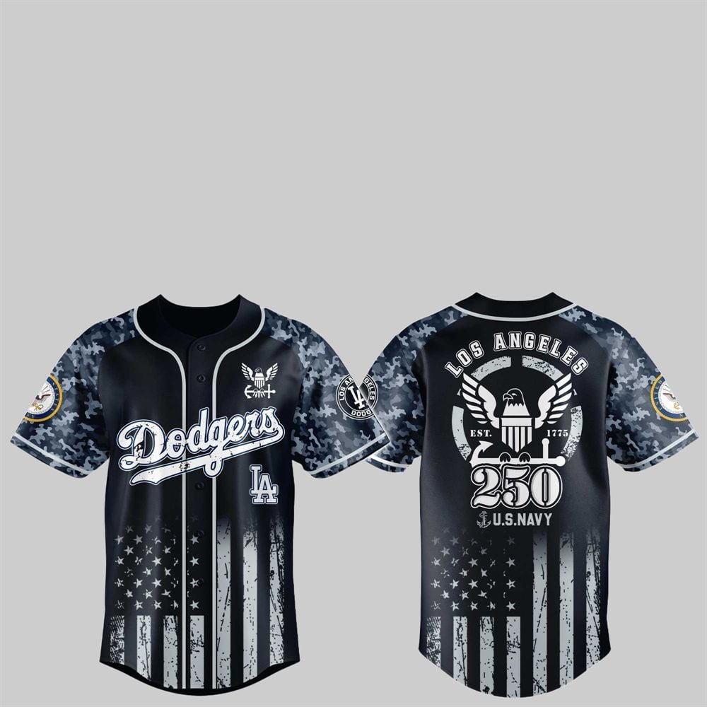 LA Dodgers 250th US NAVY Jersey 2025 - Grishko.com