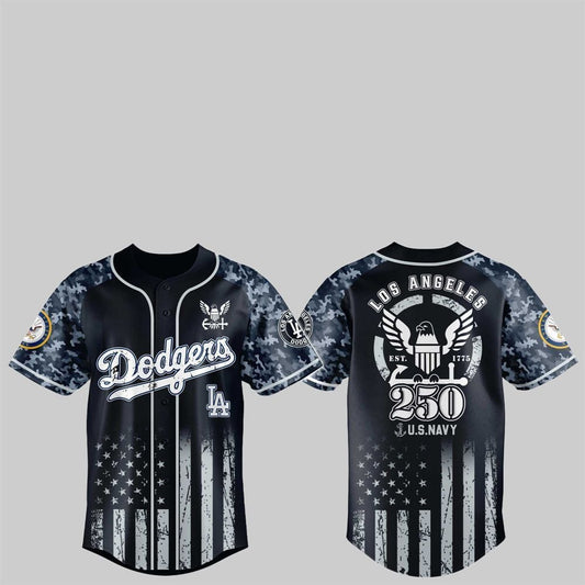LA Dodgers 250th US NAVY Jersey 2025 - Grishko.com