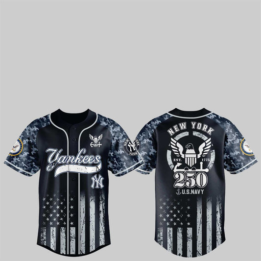 NY Yankees 250th US NAVY Jersey 2025 - Grishko.com