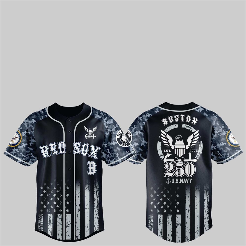 Red Sox 250th US NAVY Jersey 2025 - Grishko.com