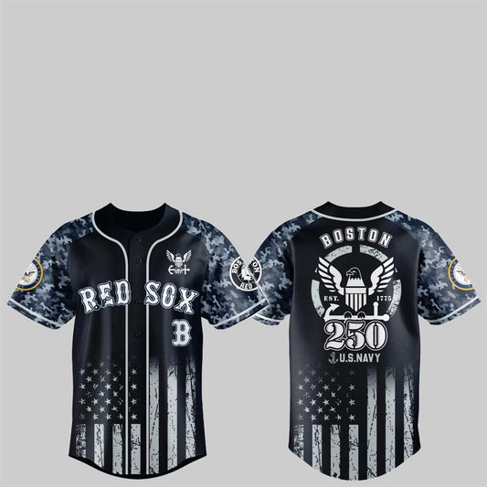 Red Sox 250th US NAVY Jersey 2025 - Grishko.com